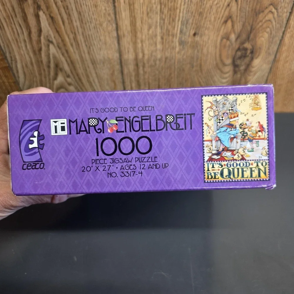 VTG Ceaco Mary Engelbreit Its Good To Be Queen 1000 Piece Jigsaw Puzzle USA NEW